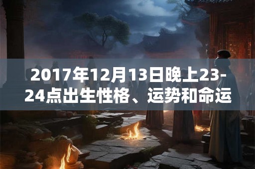 2017年12月13日晚上23-24点出生性格、运势和命运