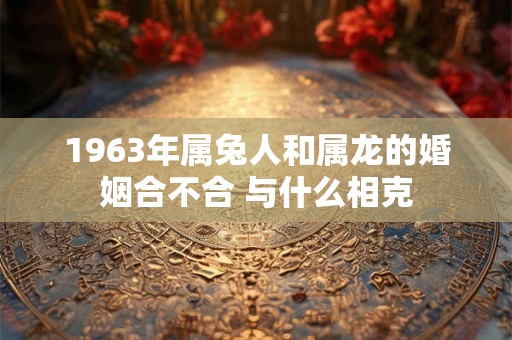 1963年属兔人和属龙的婚姻合不合 与什么相克