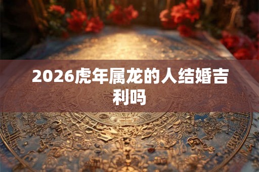 2026虎年属龙的人结婚吉利吗