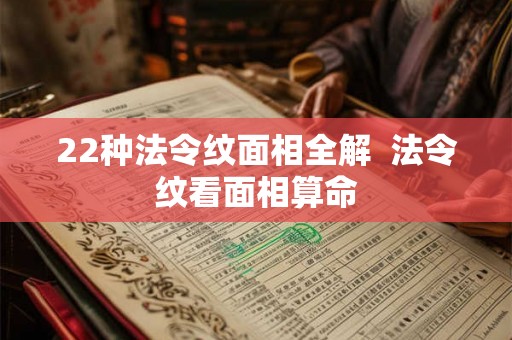 22种法令纹面相全解  法令纹看面相算命