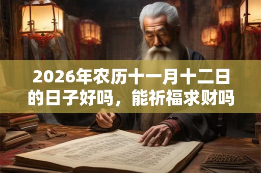 2026年农历十一月十二日的日子好吗，能祈福求财吗？