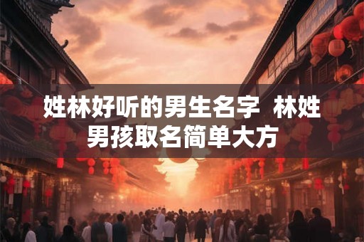 姓林好听的男生名字  林姓男孩取名简单大方