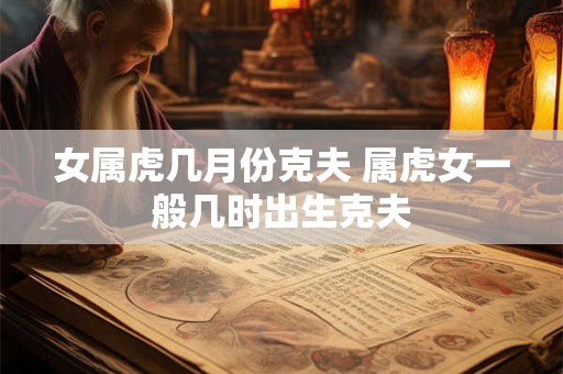 女属虎几月份克夫 属虎女一般几时出生克夫 女属虎几月份克夫 属虎女一般几时出生克夫