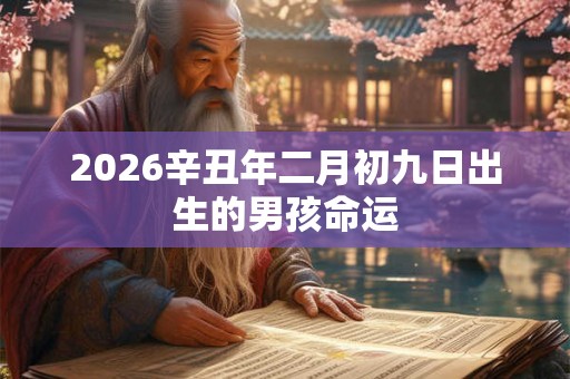 2026辛丑年二月初九日出生的男孩命运