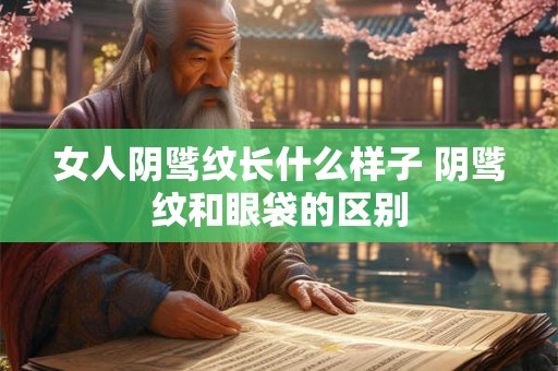 女人阴骘纹长什么样子 阴骘纹和眼袋的区别 女人阴骘纹长什么样子 阴骘纹和眼袋的区别