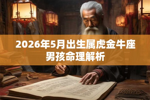 2026年5月出生属虎金牛座男孩命理解析