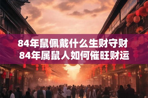 84年鼠佩戴什么生财守财 84年属鼠人如何催旺财运