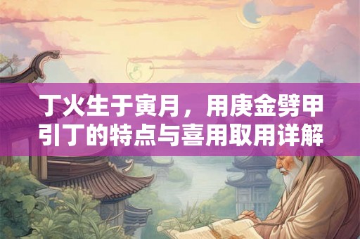 丁火生于寅月，用庚金劈甲引丁的特点与喜用取用详解
