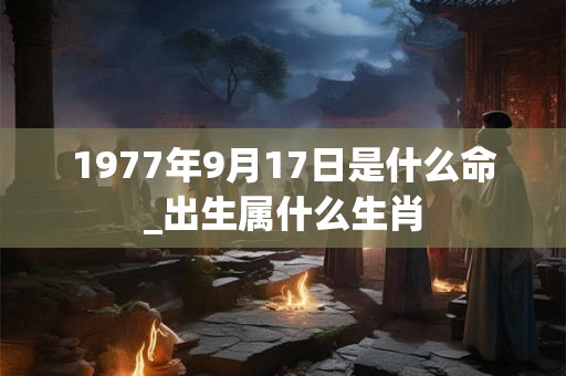 1977年9月17日是什么命_出生属什么生肖