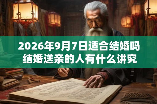 2026年9月7日适合结婚吗 结婚送亲的人有什么讲究