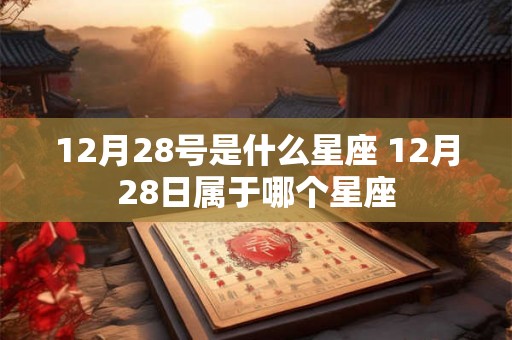 12月28号是什么星座 12月28日属于哪个星座