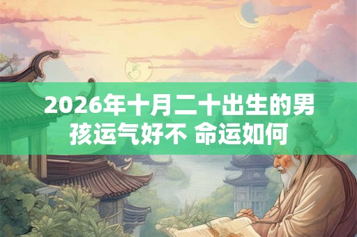 2026年十月二十出生的男孩运气好不 命运如何