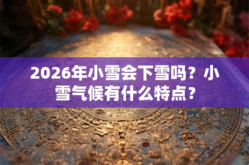 2026年小雪会下雪吗?小雪气候有什么特点? 2026年小雪会下雪吗?小雪气候有什么特点?