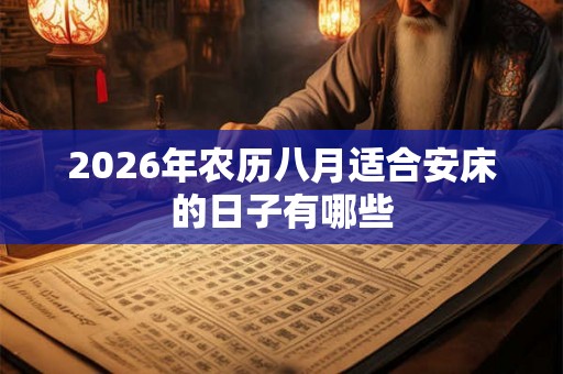 2026年农历八月适合安床的日子有哪些