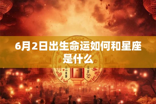 6月2日出生命运如何和星座是什么 6月2日出生命运如何和星座是什么