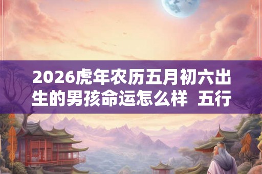 2026虎年农历五月初六出生的男孩命运怎么样 五行缺什么 2026虎年农历五月初六出生的男孩命运怎么样 五行缺什么