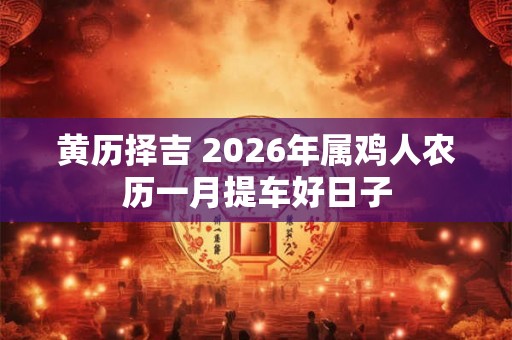 黄历择吉 2026年属鸡人农历一月提车好日子