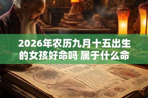 2026年农历九月十五出生的女孩好命吗 属于什么命