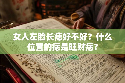 女人左脸长痣好不好?什么位置的痣是旺财痣? 女人左脸长痣好不好?什么位置的痣是旺财痣?