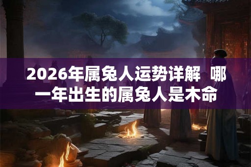 2026年属兔人运势详解  哪一年出生的属兔人是木命