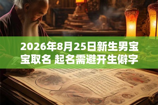 2026年8月25日新生男宝宝取名 起名需避开生僻字