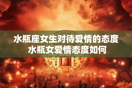 水瓶座女生对待爱情的态度 水瓶女爱情态度如何