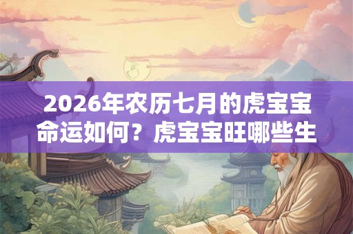 2026年农历七月的虎宝宝命运如何?虎宝宝旺哪些生肖父母? 2026年农历七月的虎宝宝命运如何?虎宝宝旺哪些生肖父母?