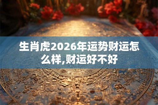 生肖虎2026年运势财运怎么样,财运好不好
