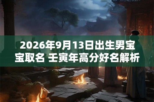 2026年9月13日出生男宝宝取名 壬寅年高分好名解析