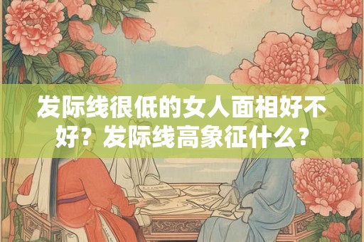 发际线很低的女人面相好不好？发际线高象征什么？