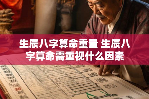 生辰八字算命重量 生辰八字算命需重视什么因素 生辰八字算命重量 生辰八字算命需重视什么因素