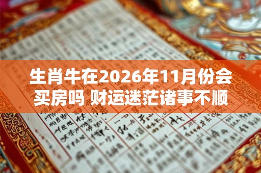 生肖牛在2026年11月份会买房吗 财运迷茫诸事不顺