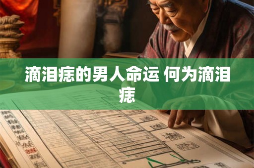滴泪痣的男人命运 何为滴泪痣
