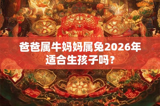 爸爸属牛妈妈属兔2026年适合生孩子吗？