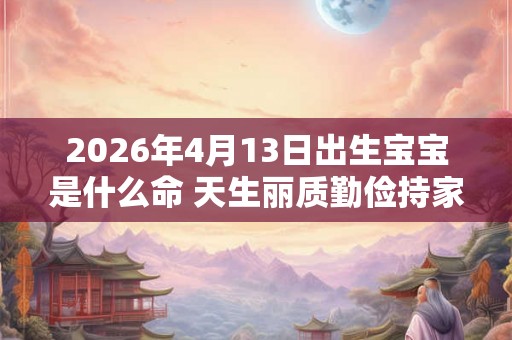 2026年4月13日出生宝宝是什么命 天生丽质勤俭持家