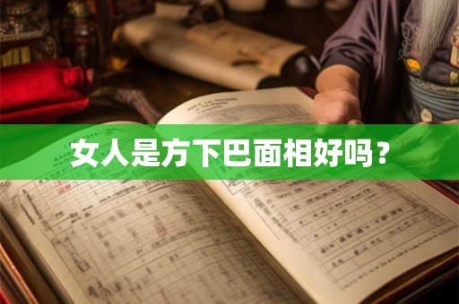 女人是方下巴面相好吗？