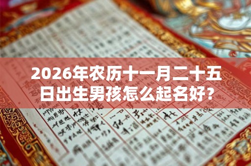 2026年农历十一月二十五日出生男孩怎么起名好? 2026年农历十一月二十五日出生男孩怎么起名好?