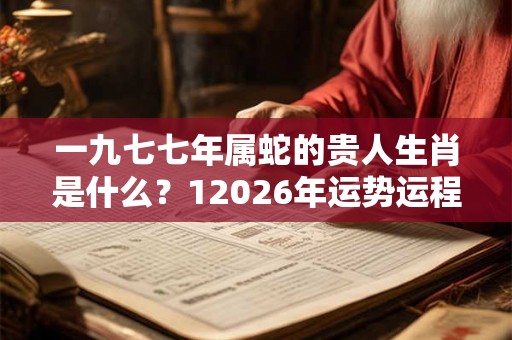 一九七七年属蛇的贵人生肖是什么？12026年运势运程如何？