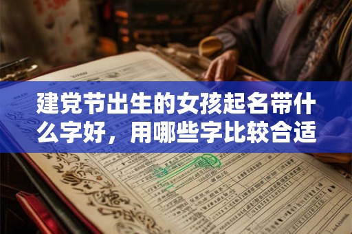 建党节出生的女孩起名带什么字好，用哪些字比较合适
