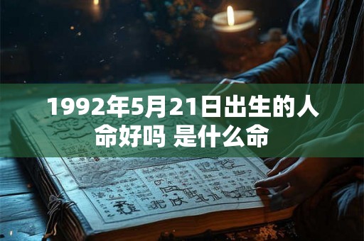 1992年5月21日出生的人命好吗 是什么命
