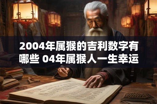 2004年属猴的吉利数字有哪些 04年属猴人一生幸运数字