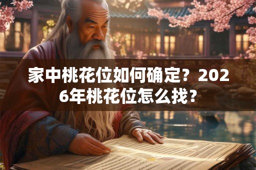 家中桃花位如何确定？2026年桃花位怎么找？