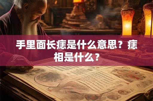 手里面长痣是什么意思？痣相是什么？