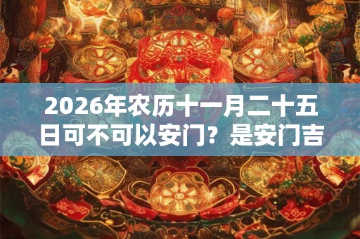 2026年农历十一月二十五日可不可以安门？是安门吉日吗？