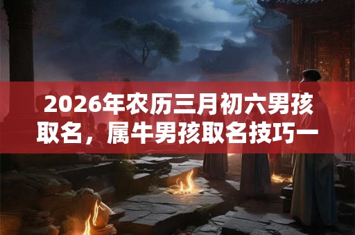 2026年农历三月初六男孩取名，属牛男孩取名技巧一览！