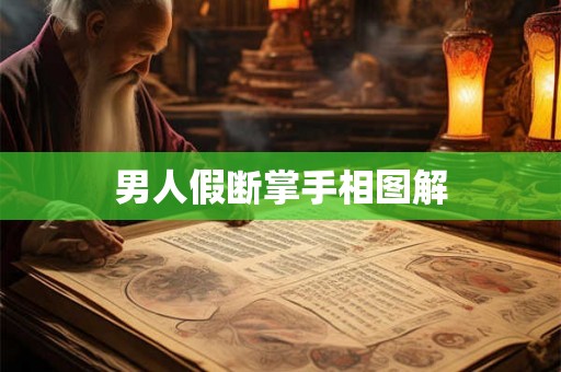 男人假断掌手相图解 男人假断掌手相图解