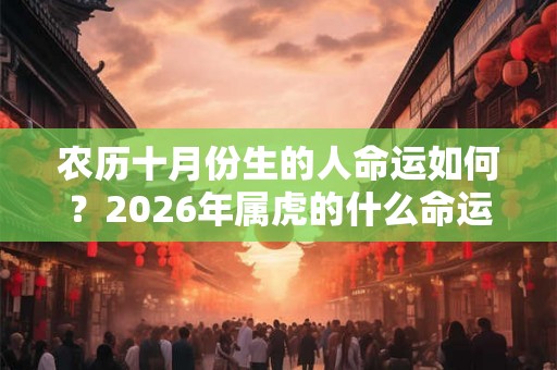 农历十月份生的人命运如何？2026年属虎的什么命运