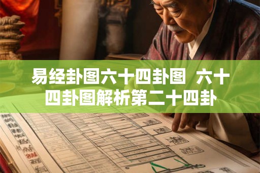 易经卦图六十四卦图  六十四卦图解析第二十四卦