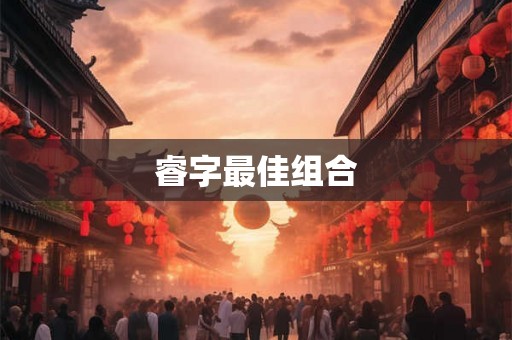 睿字最佳组合
