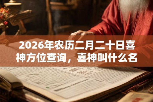 2026年农历二月二十日喜神方位查询，喜神叫什么名字？